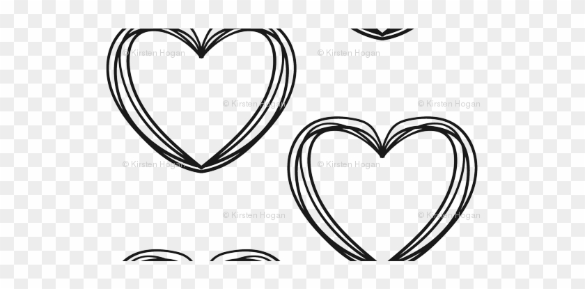 Valentine's Day Black And White Heart Stripes Cute - Cute Black And White Heart #1642220