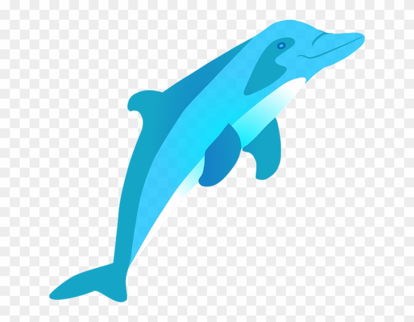 Water, Cartoon, Fish, Dolphin, Jumping - Fish Jump Cartoon Png #1642346