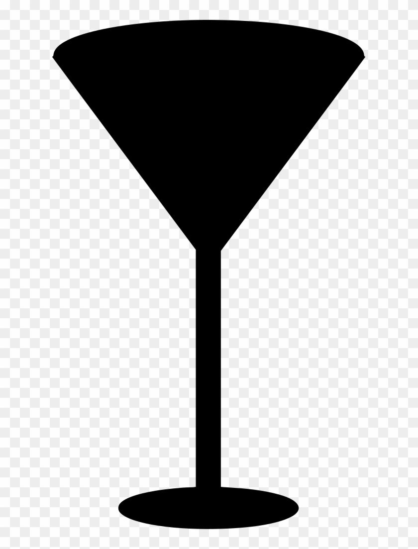 Info - Martini Glass Clipart Black #1642575