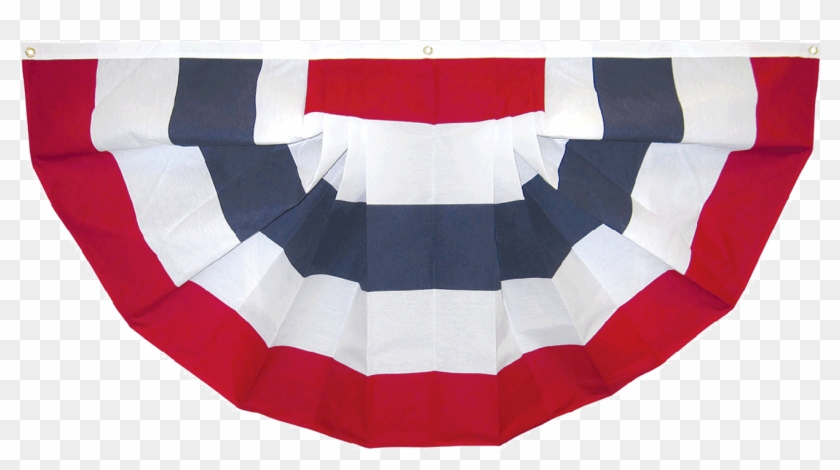 Pleated Fan Cotton Stripes No Stars - Bunting #1642687
