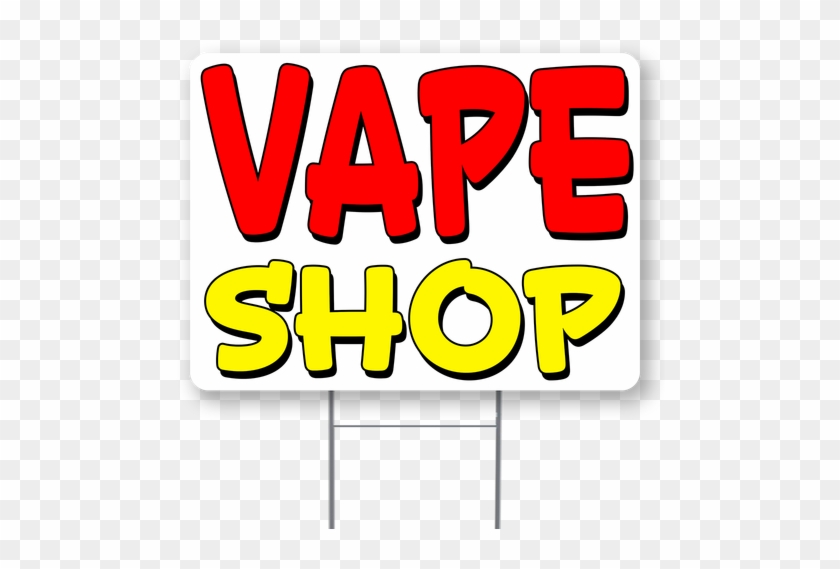 Vape Shop 24" X 18" Advertising Yard Sign Kit - Vape Shop 24" X 18" Advertising Yard Sign Kit #1642919