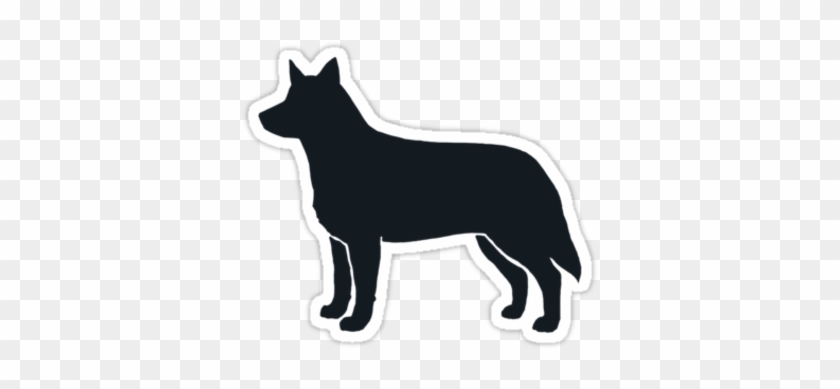 Australian Cattle Dog Silhouette Waterproof Die-cut - Australian Cattle Dog Vector #1643022