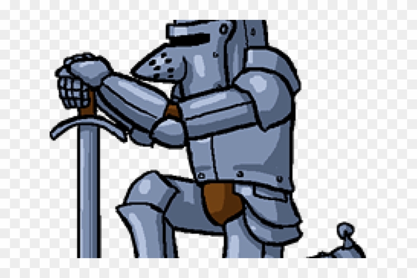 Knight Clipart Kneeling - Cartoon #1643210