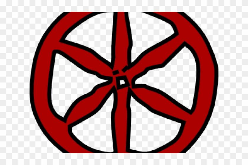 Wheel Clipart - Cartoon Wooden Wheel #1643328