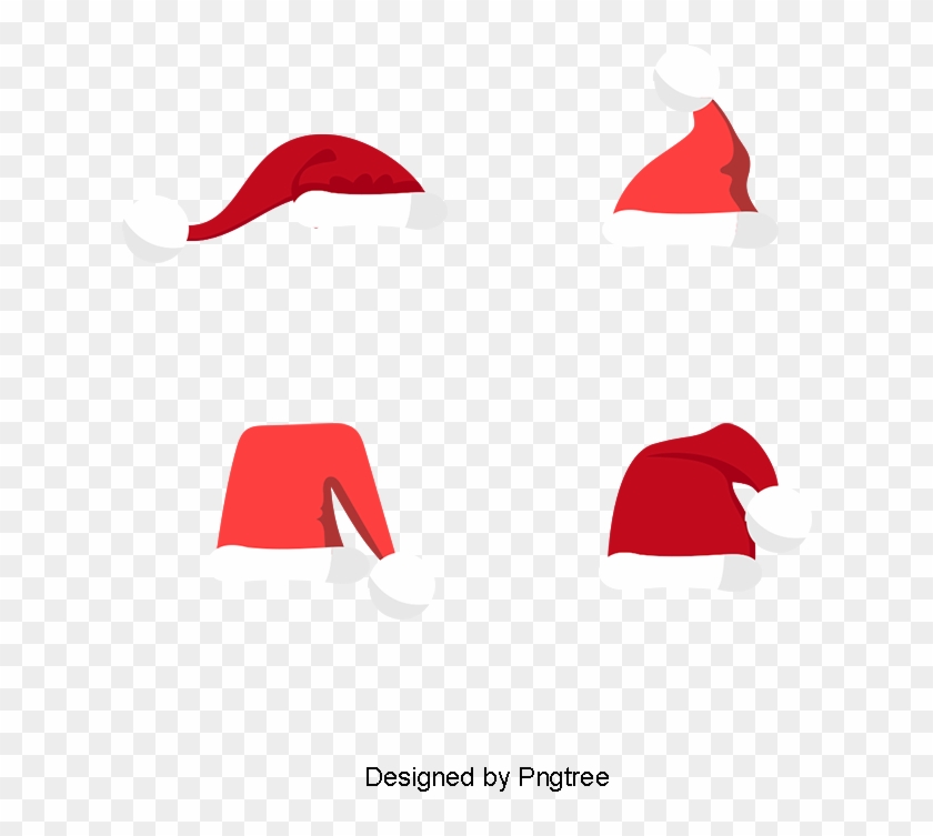 Vector Christmas Hats, Christmas Hats, Red, Vector - Vector Christmas Hats, Christmas Hats, Red, Vector #1643389