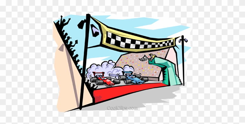 Race Car Clipart Start Line - Finish Line Clip Art #1643462