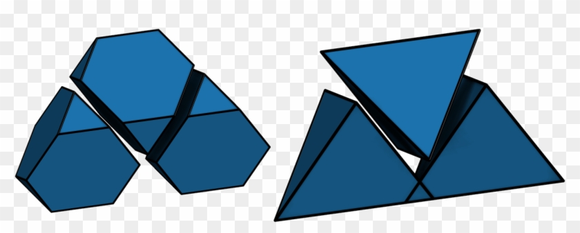 These Four-sided Pyramids, Or Tetrahedra, Produce A - Triangle #1643547