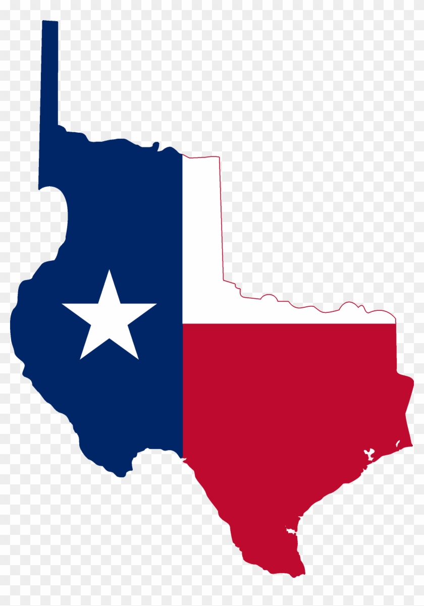 Flag Map Of Texas - Republic Of Texas Flag Map #1643587