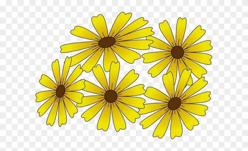 Simple Drawn Flower Outlines #1643665
