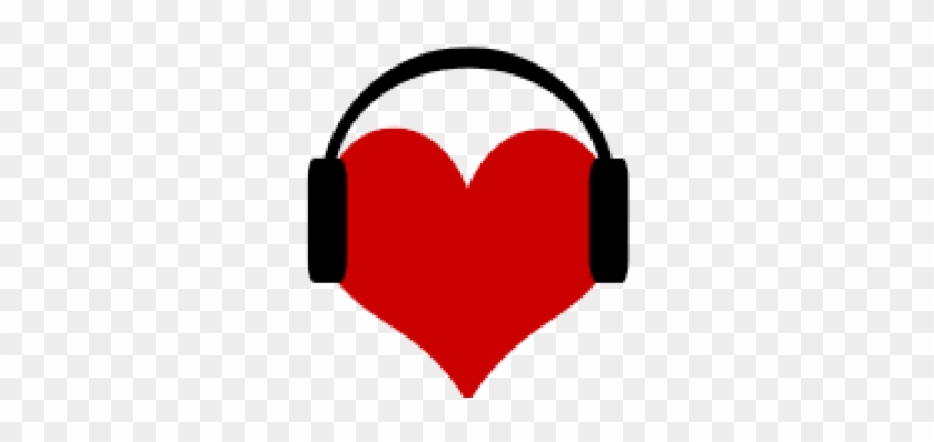 Music Heart Wearing Headphones #1643675