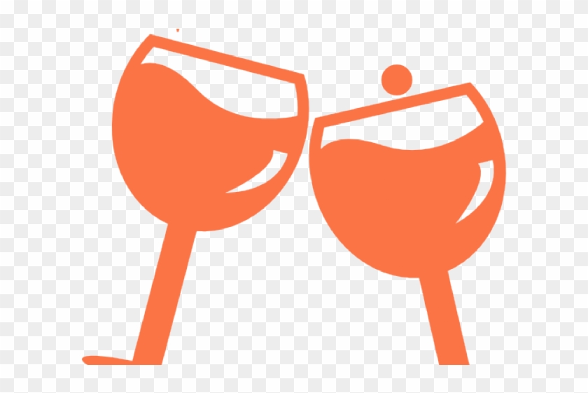 Beer Clipart Pub Crawl - Wine Glass Toasting Silhouette #1643691