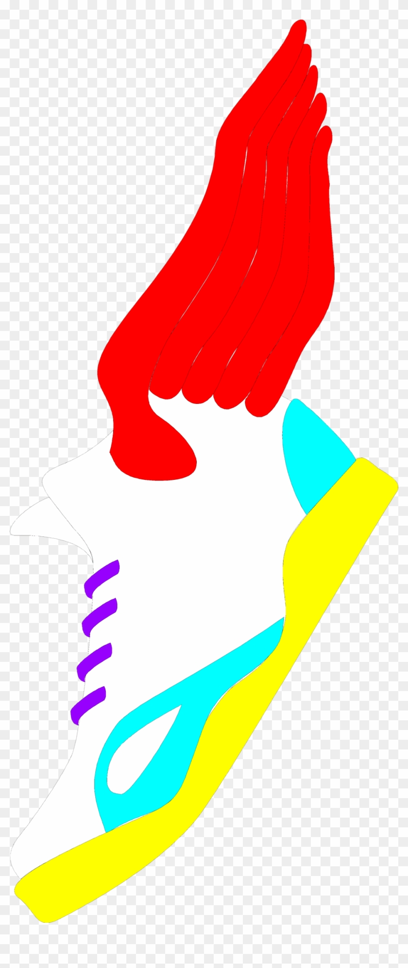 Sneaker With Wings Clip Art - Sneaker With Wings Clip Art #1643985
