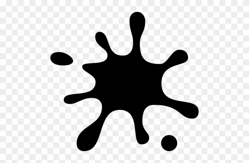 Paint Splatter Clip Art Black And White #1644226