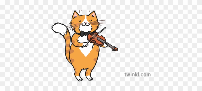 Cat And The Fiddle - Cartoon #1644543