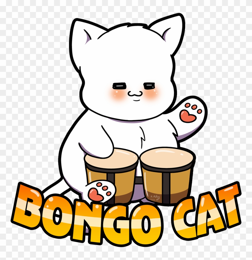 Bongo Cat By Fiddlemyjiggles - Cat #1644544
