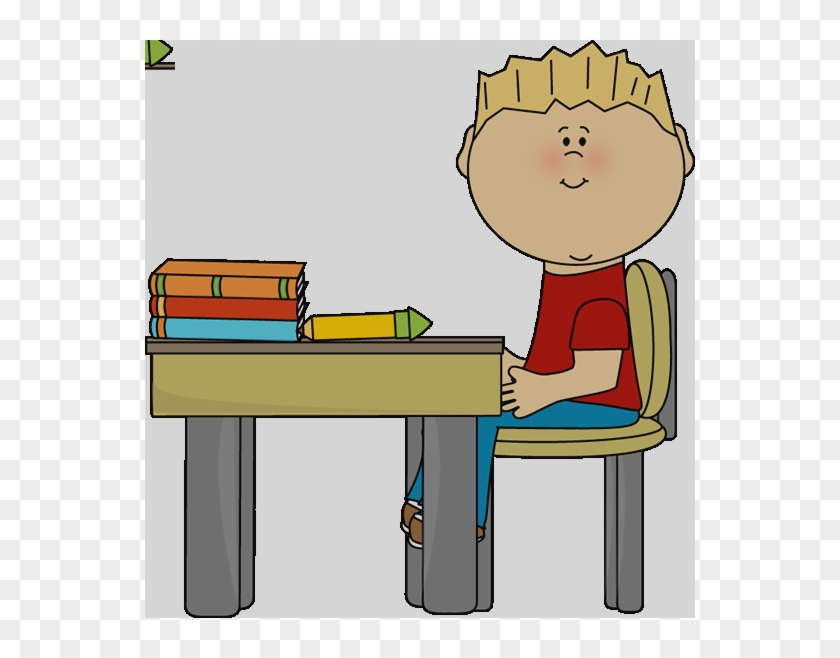 Little Boy At School Desk Clip Art Boy At Desk Clipart Sitting