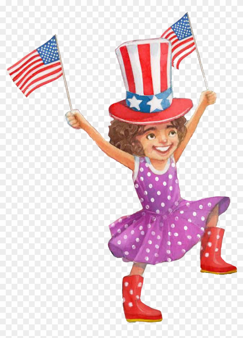 Flag Girl Isolated - Flag Girl Isolated #1644718
