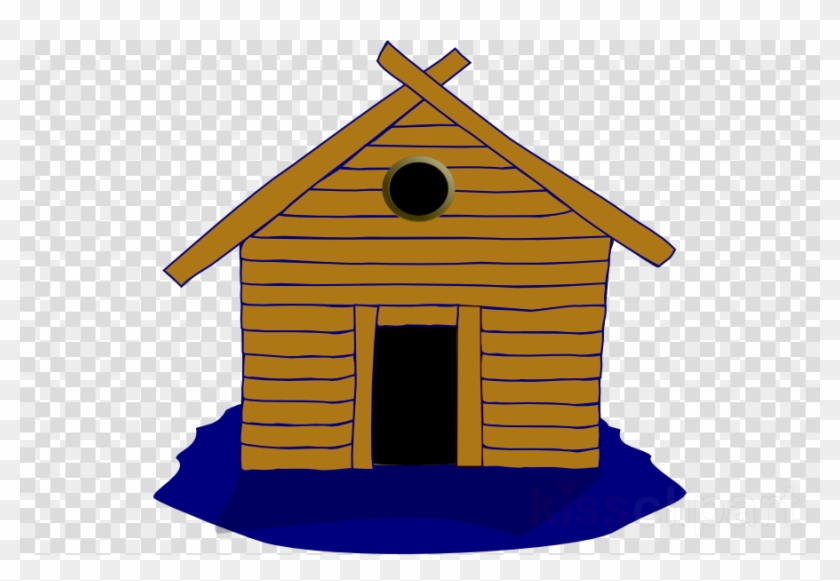 Wooden House Clipart Seasonal Clip Art Log Cabin Clip - Three Little Pigs Clipart #1644721