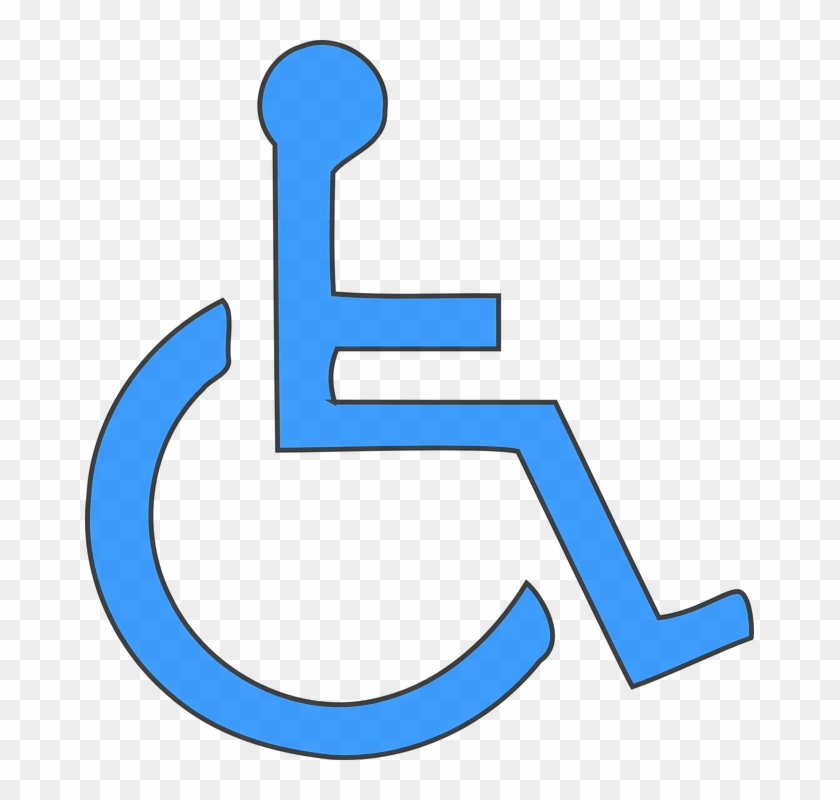 Wheelchair Disability Handicap - Wheelchair Symbol Blue #1644762