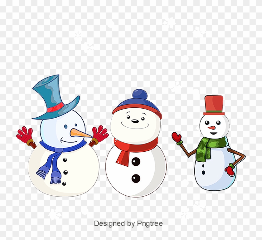 Snowman Cartoon Background Greeting - بطاقات تهنئة لعطلة الشتاء #1644774