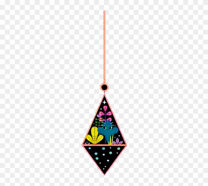 Hanging Terrarium Plants Cactus Sticker - Christmas Ornament #1644782