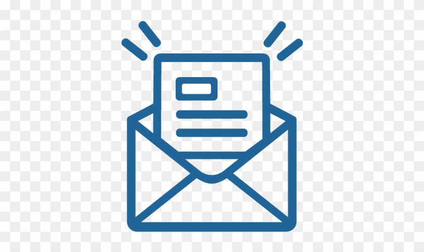 Open Envelope Icon White Png #1644991