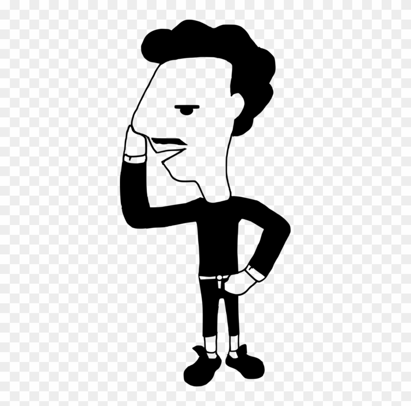 Computer Icons Comic Book Black And White Cartoon Human - Nose #1645267