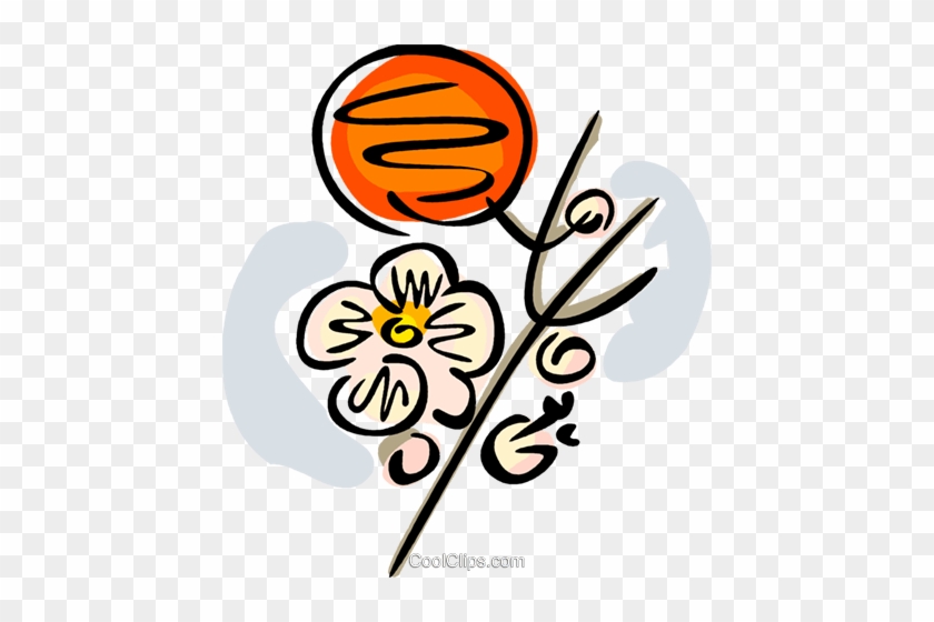 Orange Blossoms Royalty Free Vector Clip Art Illustration - Orange Blossoms Royalty Free Vector Clip Art Illustration #1645356
