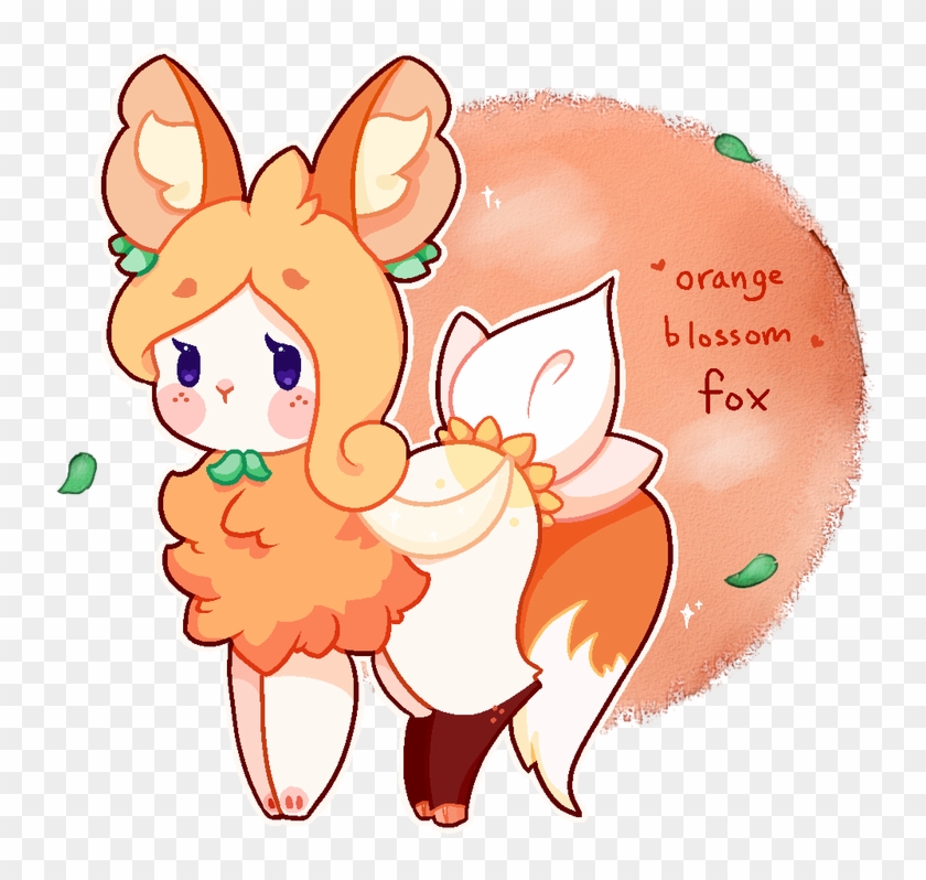 Orange Blossom Fox - Cartoon #1645358