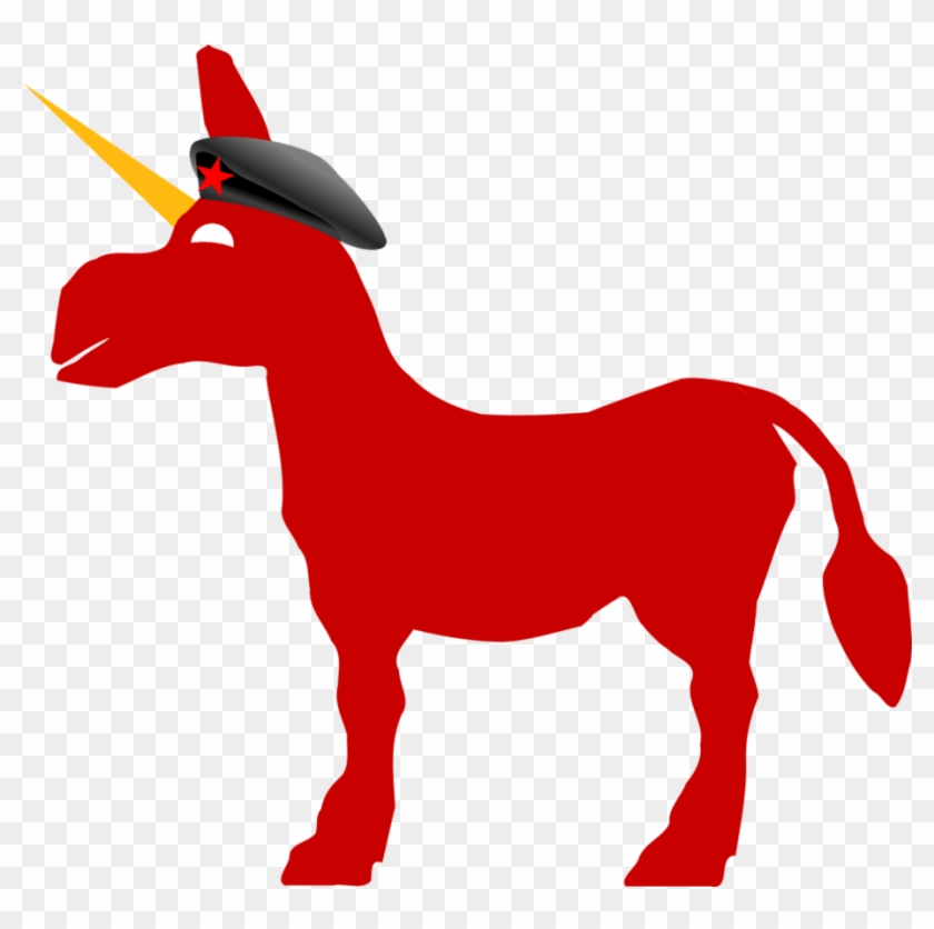 Unicorn Political Party - Donkey Unicorn Silhouette #1645412