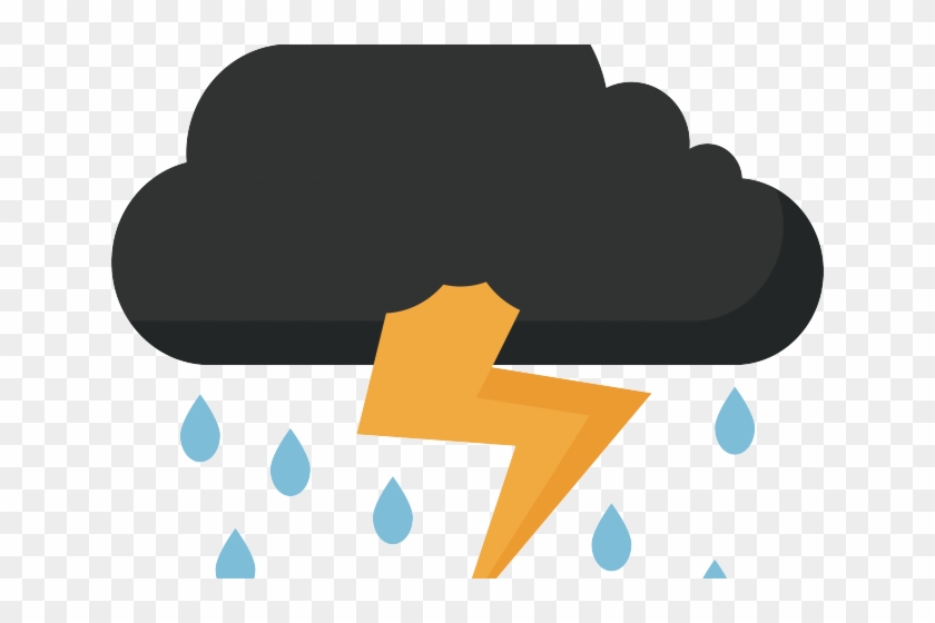 Lightning Clipart Thundering - Clip Art Thunder Png #1645702