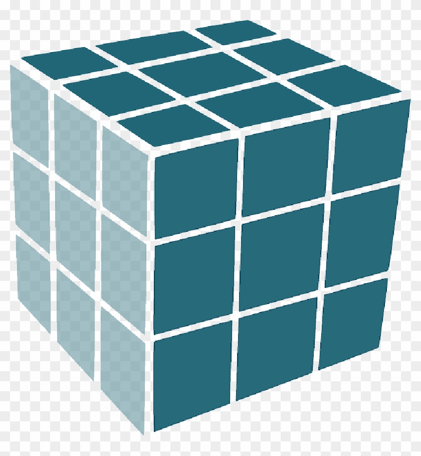 Rubik's Cube Clip Art - Rubiks Cube Icon Png #1645813