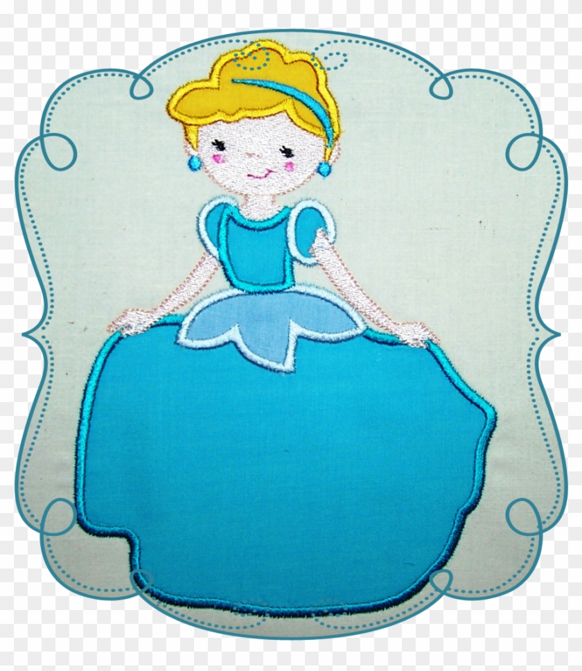 Princess With The Glass Slipper - Appliqué #1645833