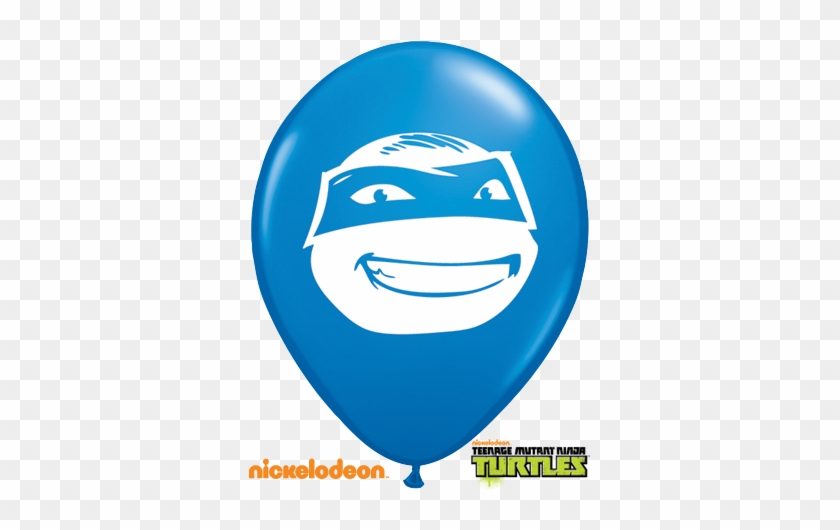 Ninja Turtles Face Assortment Latex Balloon Dark Blue - New Teenage Mutant Ninja Turtles Faces #1646021