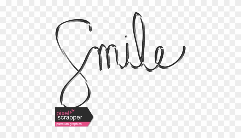 Smile Word Art Graphic By Janet Scott - Word Smile Sketch #1646108