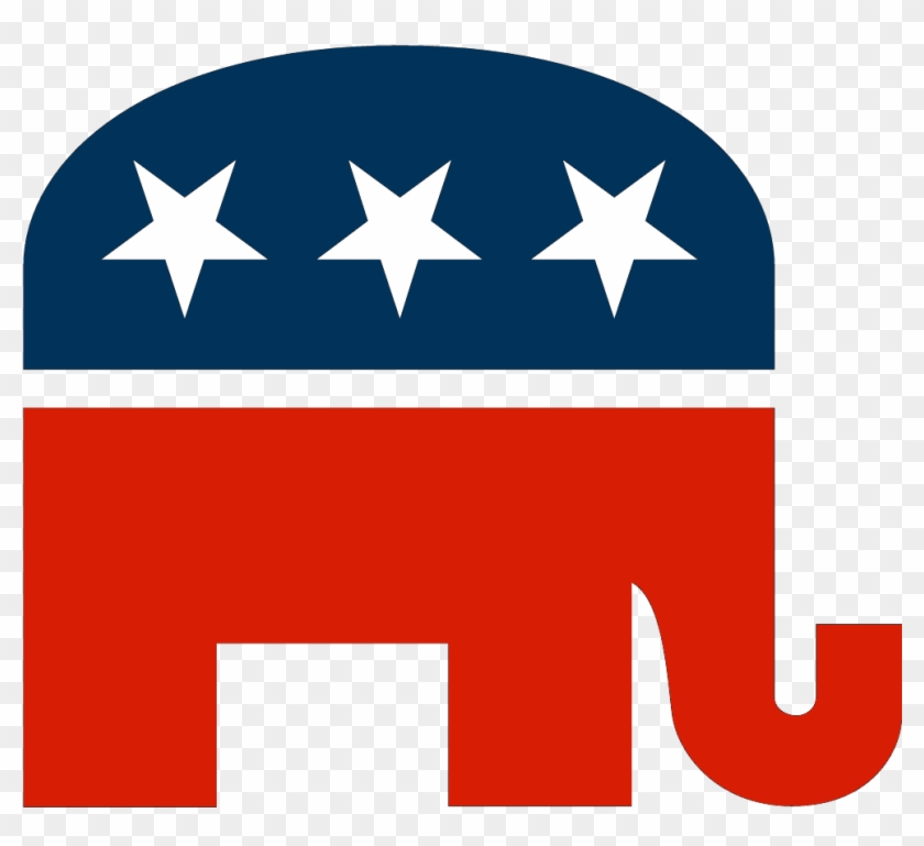 Republican Elephant Black Background #1646329