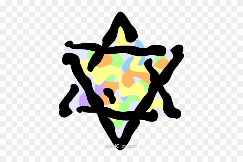 Star Of David Royalty Free Vector Clip Art Illustration - Jewish Sympathy #1646470