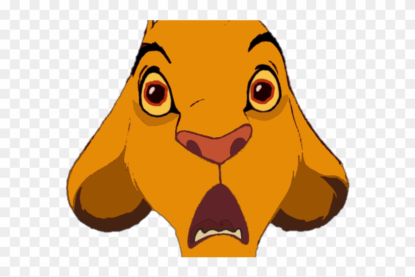 The Lion King Clipart Transparent - Shocked Simba #1646672