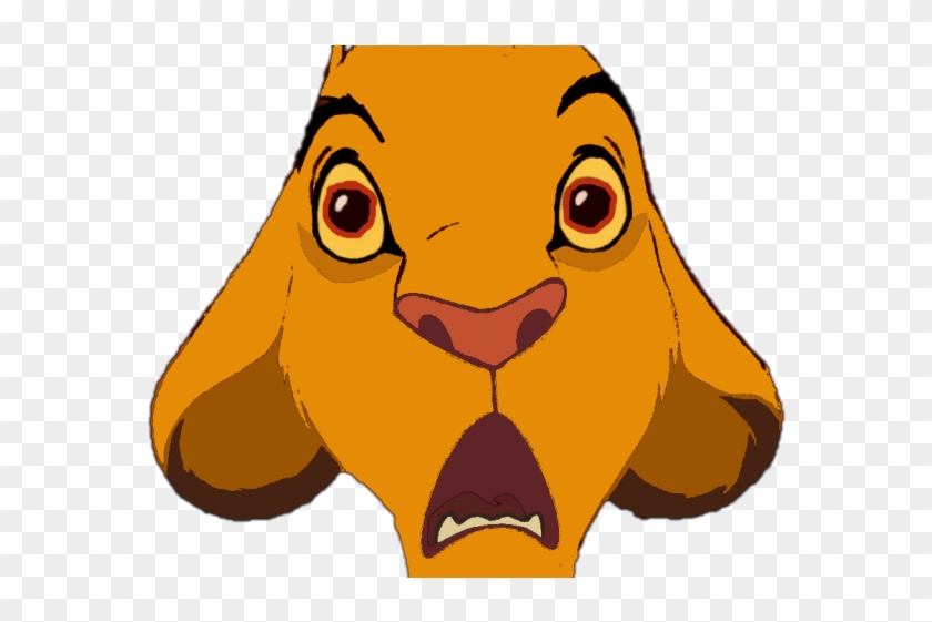 The Lion King Clipart Transparent - Shocked Simba #1646672