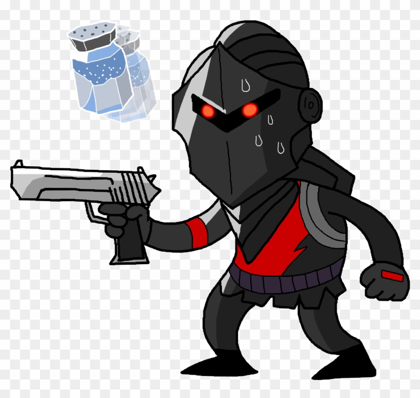 Drawing Of My Interpretation The Black Knight Skinepic - Fortnite Black Knight Cartoon #1646804