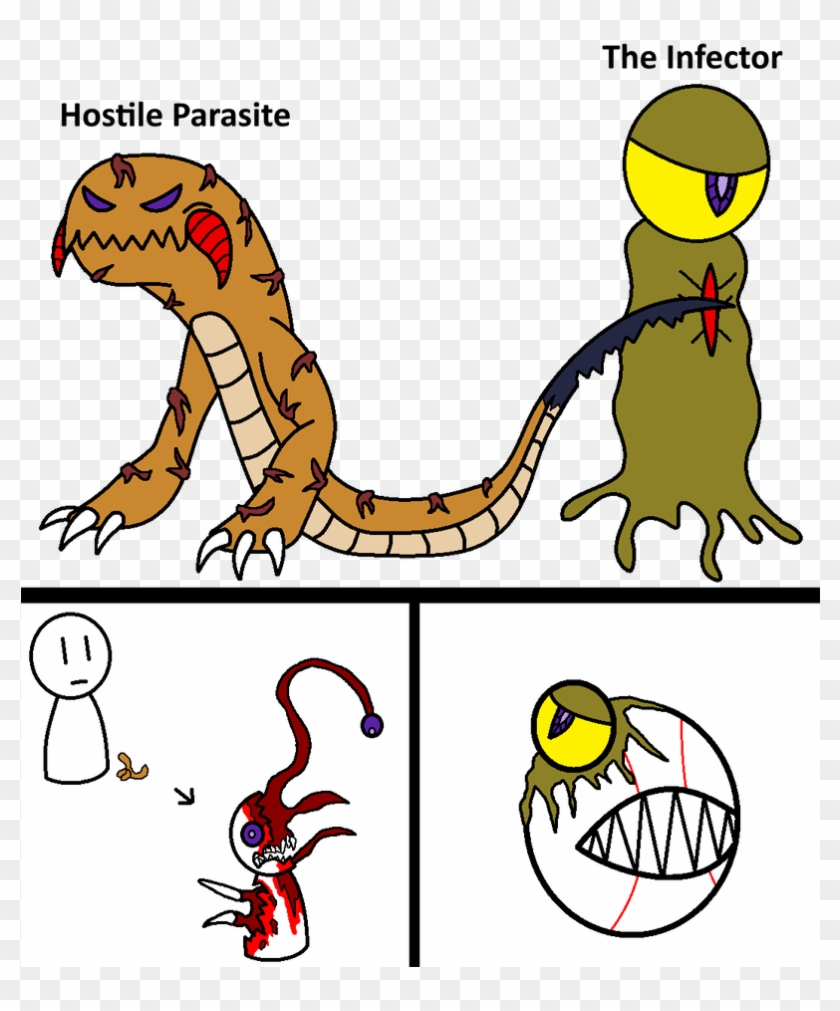 Hostile Parasite And The Infector By Thespidermanager - Cartoon #1646883