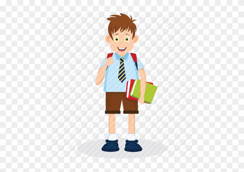 School Child Student Clip Art - School Boy Boy Clipart Png #1647000