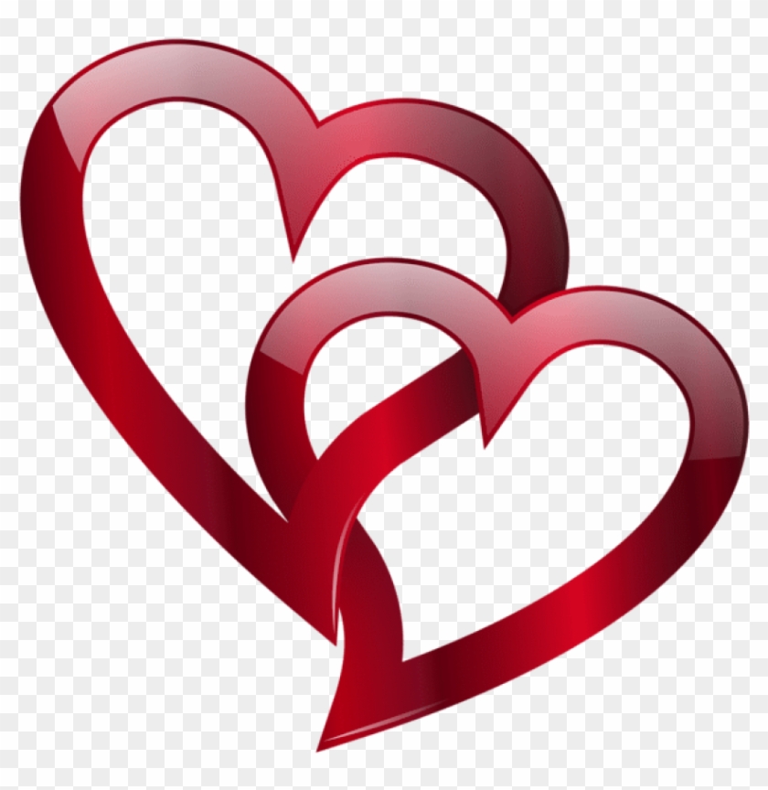 Red Double Heart Png Free Png Images Toppng - Double Heart Images Png #1647022