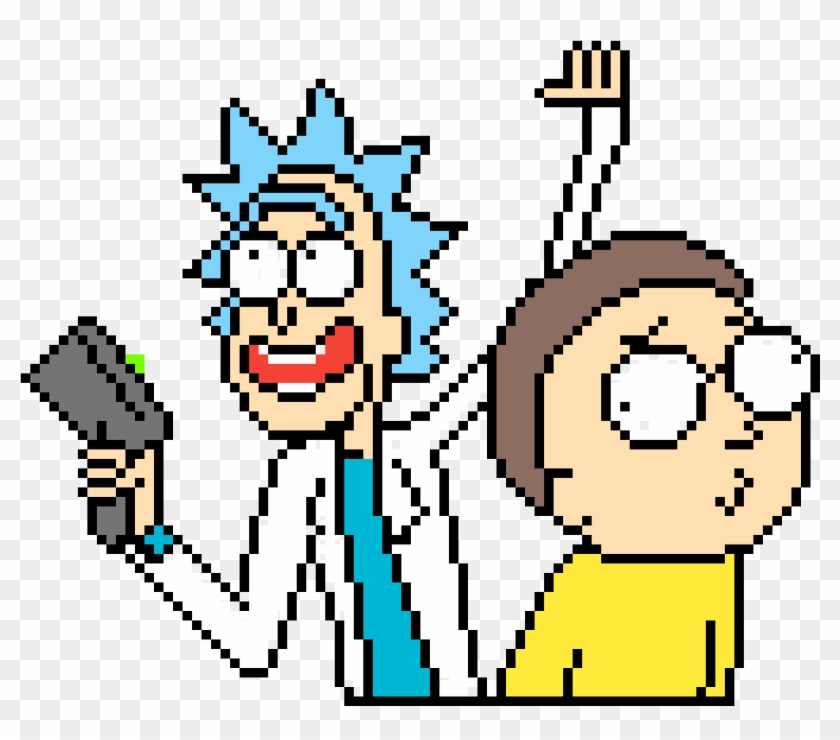 Rick And Morty Cross Stitch - Rick And Morty Pixel Art #1647103