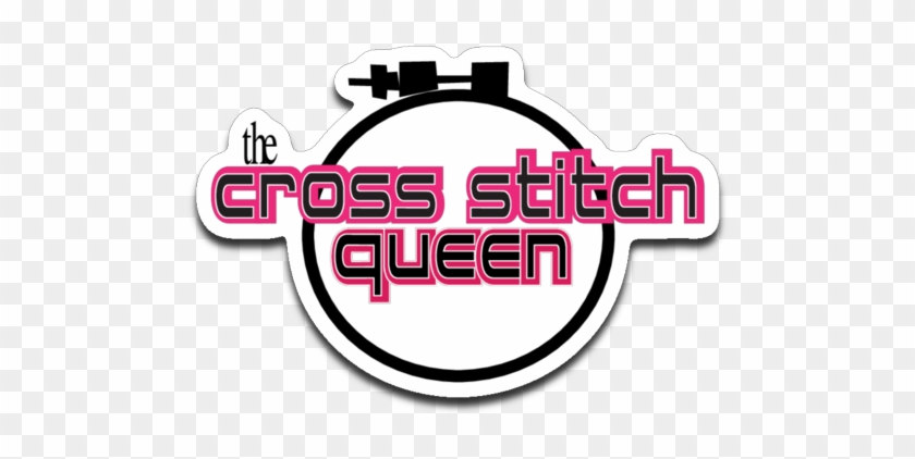 The Cross Stitch Queen Sticker - The Cross Stitch Queen Sticker #1647104