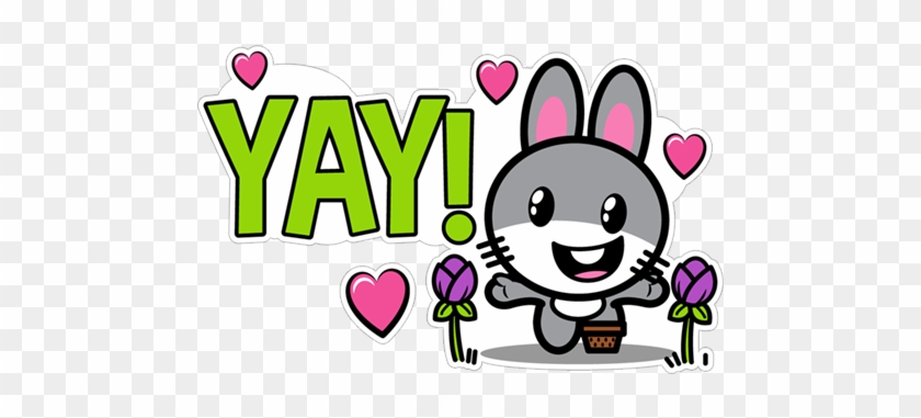 Viber Sticker «yippie Yeah Yeah» - Cartoon #1647338