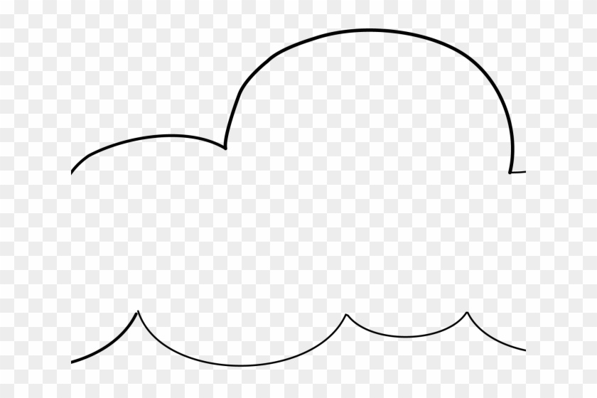 Cloud Clipart Printable - Line Art #1647521