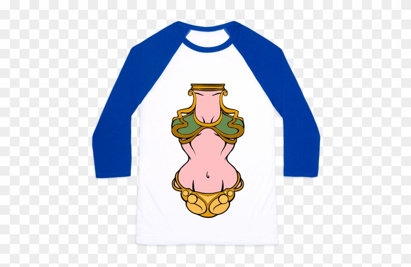 Princess Leia Bikini Baseball Tee - T-shirt #1647623