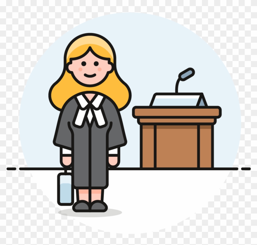 Jury Clipart Legal Issue - Lawyer Cartoon Png #1647868