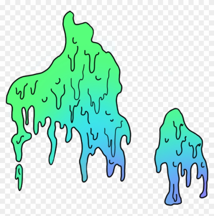 Slime Sticker - Grime Drip Png #1647888